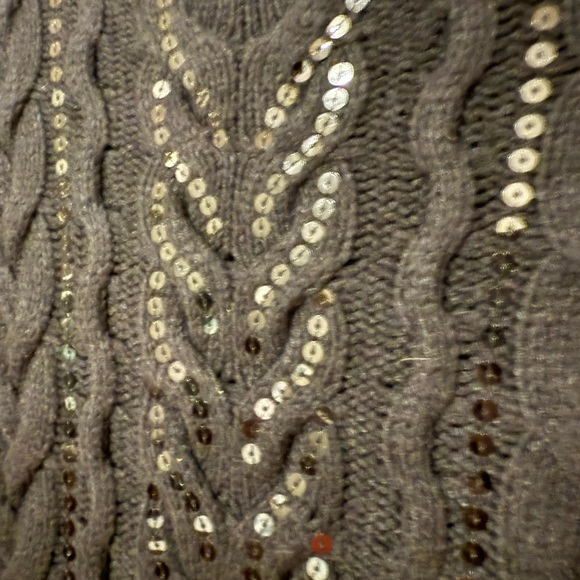 Express Black Sequin Sweater - Picture 4 of 8